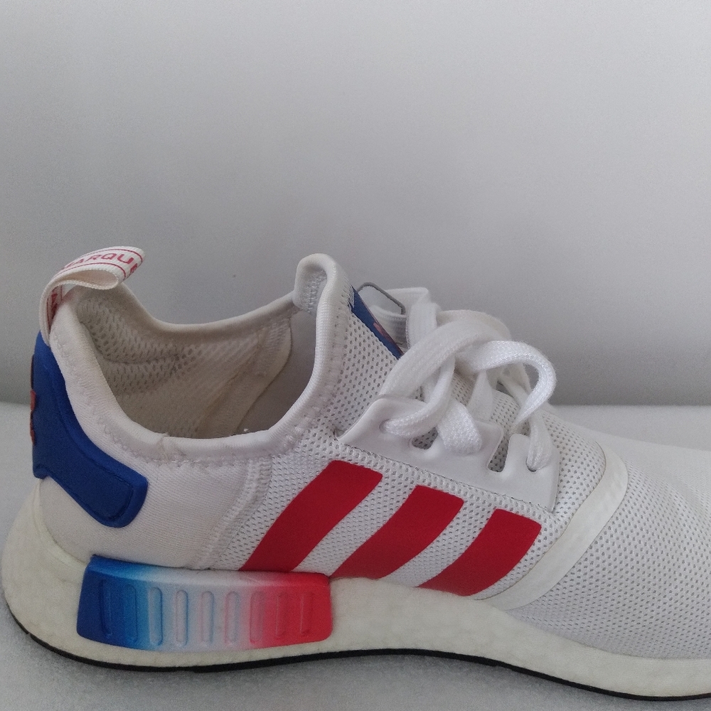 COPY - New W/O Box! Mens Adidas NMD R1 Americana White Blue Red Sneakers Size 9… - Picture 9 of 16